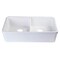 Alfi Brand 32" Short Wall Dbl Bowl Lip Apron Fireclay Farmhouse Kitchen Sink, WHT AB5123-W - alternate 6
